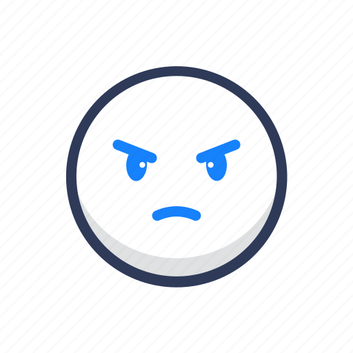 Angry, emoticon, emotion, expression, mad, sad icon - Download on Iconfinder