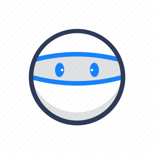 Emoji, emoticon, expression, ninja, sad icon - Download on Iconfinder