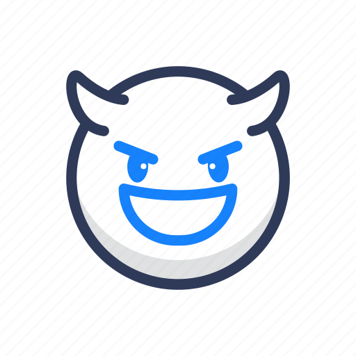 Emoji, emoticon, evil, expression, face, laugh icon - Download on Iconfinder