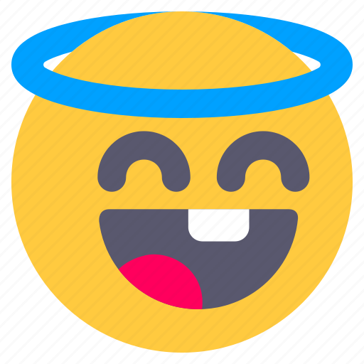 Angel, emoji, emoticon, smileys, face icon - Download on Iconfinder