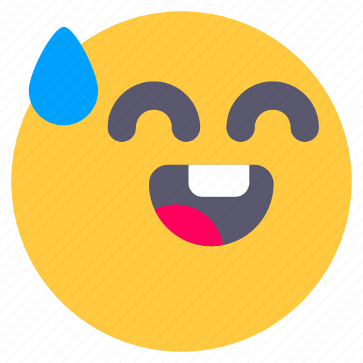 Smile, drop, happy, emoticon, emoji icon - Download on Iconfinder