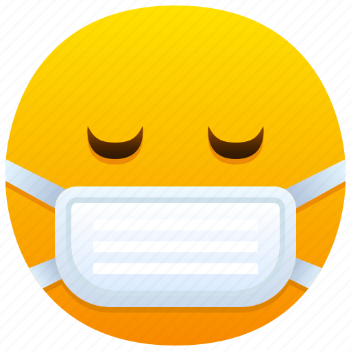 Mask, emoji, emoticon, feeling, medical, face, protection icon - Download on Iconfinder