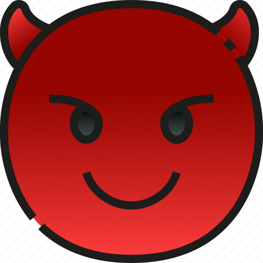 Demon, evil, emoji, emoticon, feeling, face icon - Download on Iconfinder