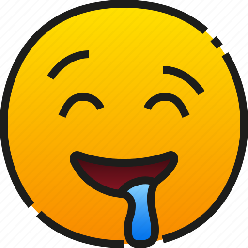 Hungry, emoticon, smile, face, fun, emoji, drool icon - Download on Iconfinder