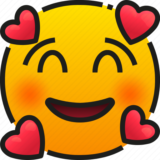 In, love, emoji, emoticon, feeling, face, smile icon - Download on Iconfinder