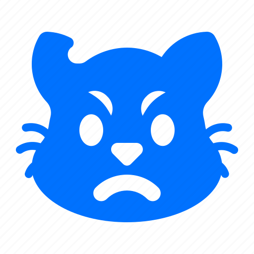 Angry, cat, emoji, emoticon icon - Download on Iconfinder