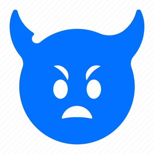 Angry, devil, emoji, emoticon icon - Download on Iconfinder