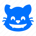 cat, emoji, emoticon, happy