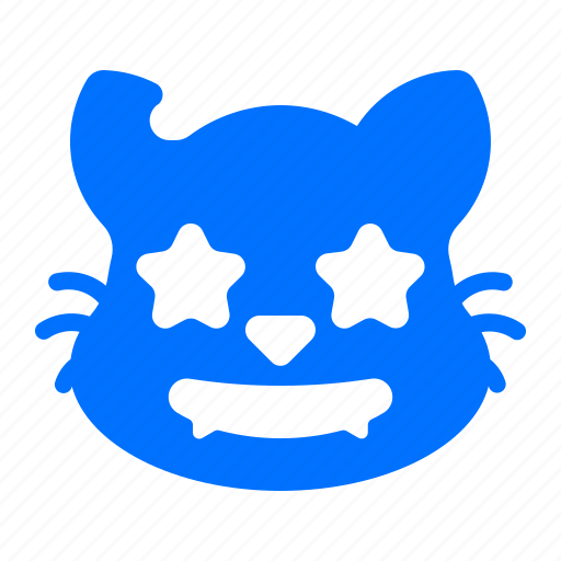 Cat, emoji, emoticon, stars icon - Download on Iconfinder