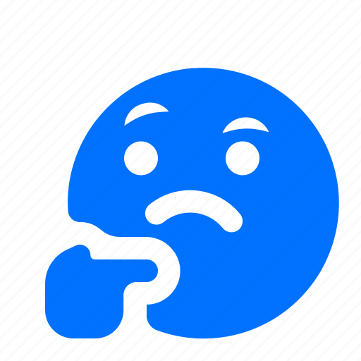 Emoji, emoticon, emotion, thinking icon - Download on Iconfinder