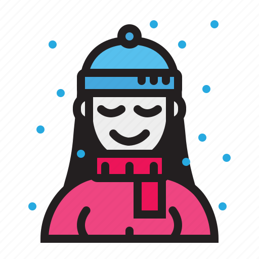 Winter, relax, woman icon - Download on Iconfinder