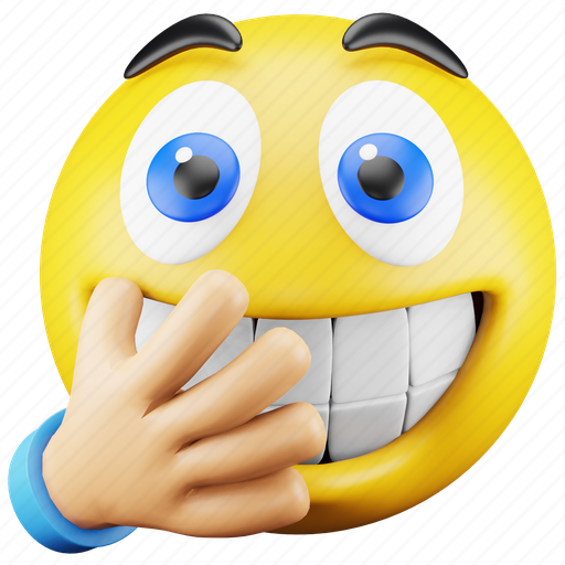 Face, emoji, expression, emoticon, hand, shocked, surprised 3D illustration - Download on Iconfinder