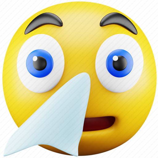 Face, emoji, expression, emoticon, sick, tissue paper, smiley 3D illustration - Download on Iconfinder