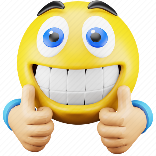 Face, emoji, expression, emoticon, hand, choice, vote 3D illustration - Download on Iconfinder