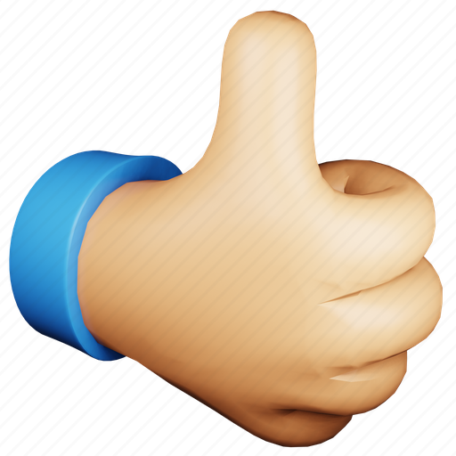 Hand, gesture, thumb, vote, like, choice 3D illustration - Download on Iconfinder