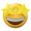 emoji, star, funny, smiley, smile 
