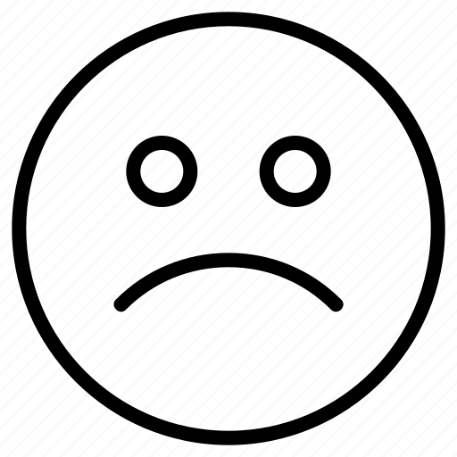 Unhappy, emoji, feeling, smile, boring, sad icon - Download on Iconfinder
