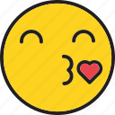emoji, emoticon, heart icon