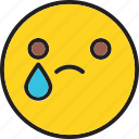 emoji, emoticon, sad icon