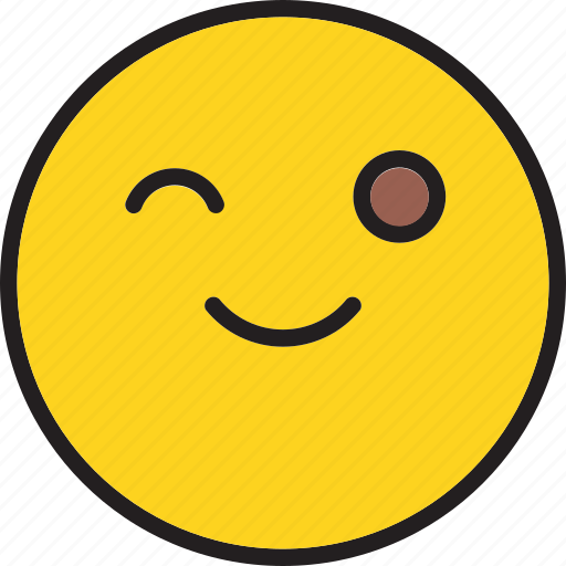 Blink, emoji, emoticon icon icon - Download on Iconfinder