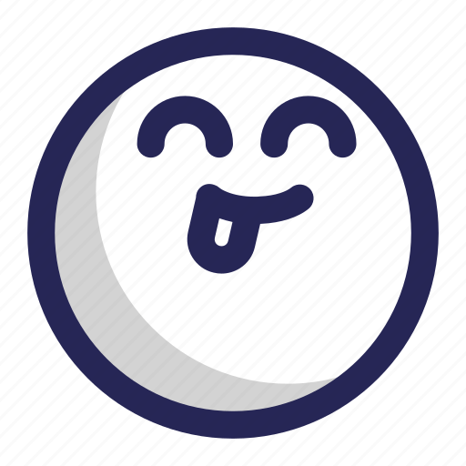 Tease, smile, face, emoji, emoticon icon - Download on Iconfinder