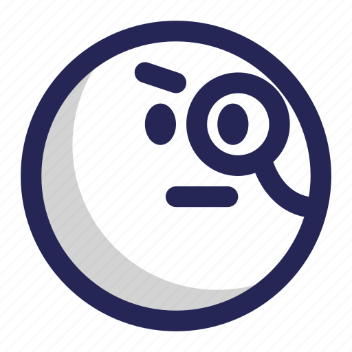 Inspection, surveillance, investigate, emoji, spy icon - Download on Iconfinder