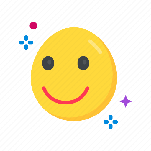 Slightly smiling face, smiling face, emoji, emoticon, squinting, laugh, gesture icon - Download on Iconfinder