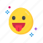 face with tongue, winking, emoji, emoticon, squinting, tongue, expression, smiley 