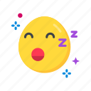 sleeping face, sleepy, emoji, emoticon, squinting, tired, down, smiley