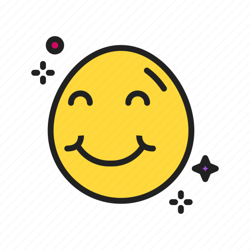 Smiling face with halo, smiling face, emoji, emoticon, squinting, blessed, eyebrows icon - Download on Iconfinder