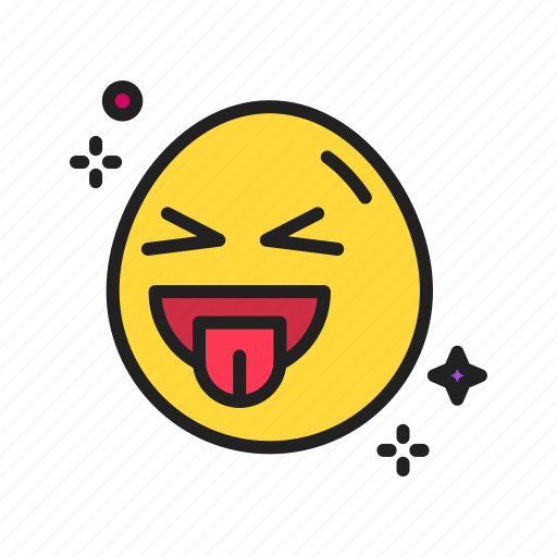 Squinting face with tongue, expression, emoji, emoticon, squinting, tongue, winking icon - Download on Iconfinder