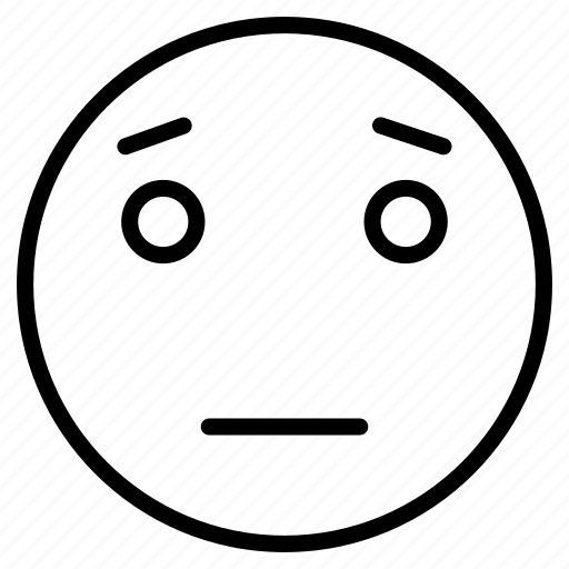Emoji, emotion, sad, sorrow, thinking, worried icon - Download on Iconfinder