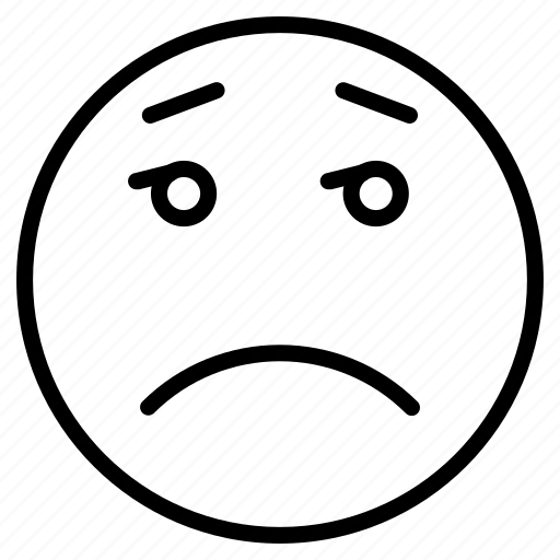 Depressed, emoji, emotion, expressing, face, sad, sorrow icon - Download on Iconfinder