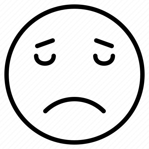 Character, emoji, expression, sad, sick, sorrow, unhappy icon - Download on Iconfinder