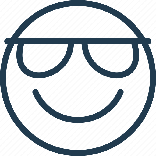Emoji, emoticon, emotion, glasses, happy, smile, sunglasses icon - Download on Iconfinder