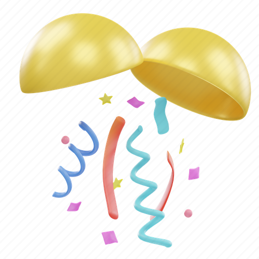 Conffeti, ball, party, decoration, birthday, celebration icon - Download on Iconfinder