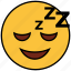 cartoon, character, emoji, emotion, face, rest, sleep 