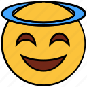 blessing, cartoon, character, emoji, emotion, face, smiley