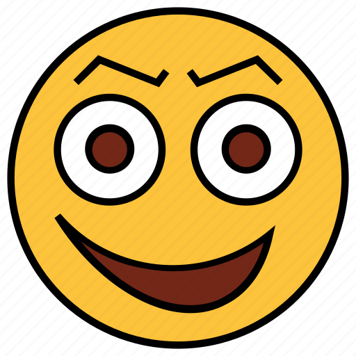 Cartoon, emoji, emotion, face, happy, non-serious, smile icon - Download on Iconfinder