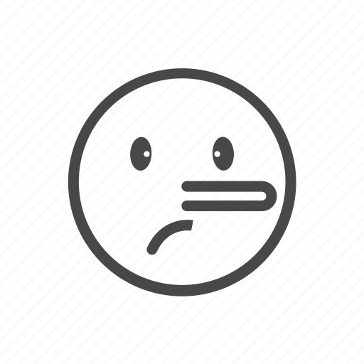 Emoji, emoticon, emotion, expression, face, lie, smiley icon - Download on Iconfinder