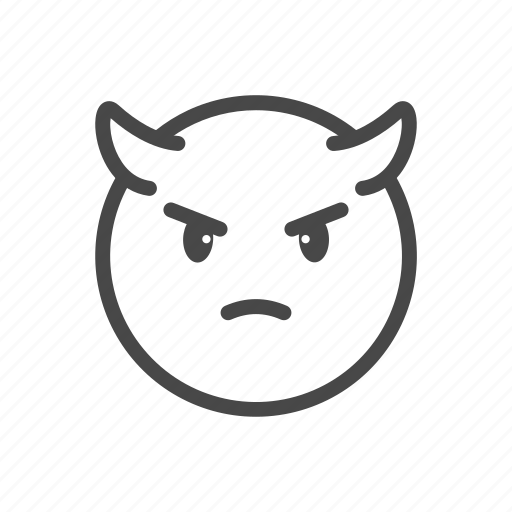 Anggry, emoji, emoticon, emotion, evil, mad evil icon - Download on Iconfinder