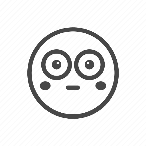 Emoji, emoticon, emotion, face, shock, shy icon - Download on Iconfinder