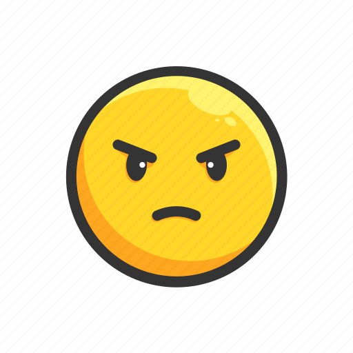 Angry, emoji, emoticon, expression, face, mad icon - Download on Iconfinder