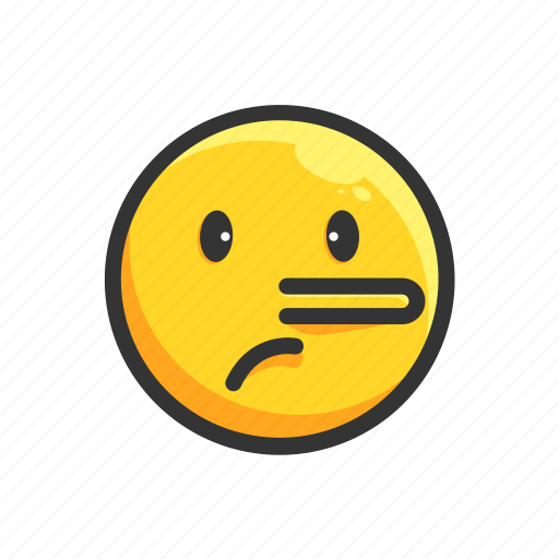 Emoji, emoticon, expression, face, liar, sad icon - Download on Iconfinder