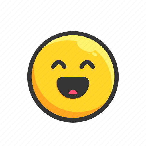 Emoji, emoticon, emotion, expression, happy, laugh, smiley icon - Download on Iconfinder