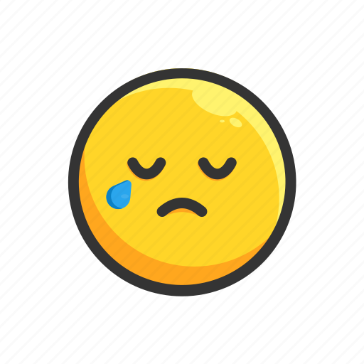 Cry, emoji, emoticon, expression, face, people, sad icon - Download on Iconfinder