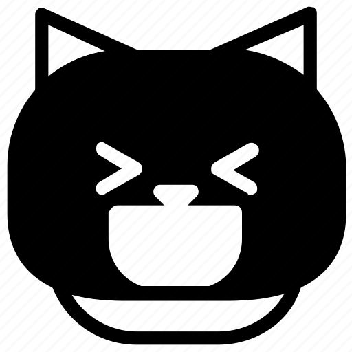 Cat, emoticon, happy, laugh icon - Download on Iconfinder