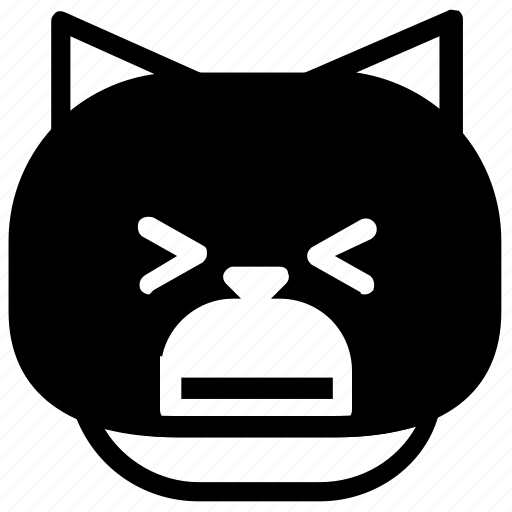 Cat, emoticon, unhappy icon - Download on Iconfinder