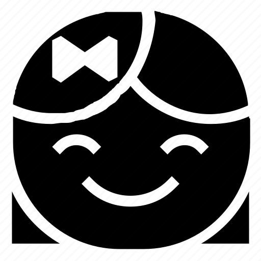 Emoticon, girl, smile icon - Download on Iconfinder