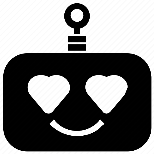 Emoticon, love, robot icon - Download on Iconfinder